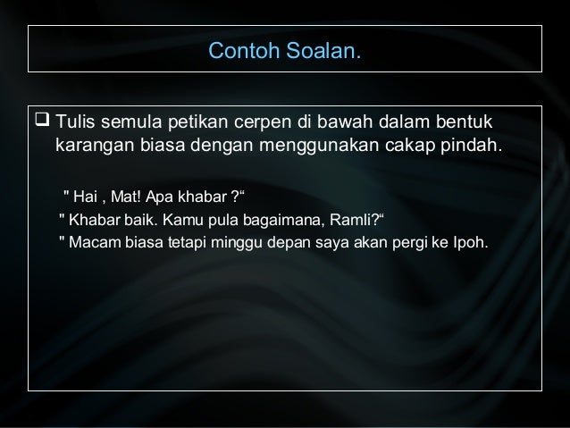 Sintaksis (menukarkan ayat)