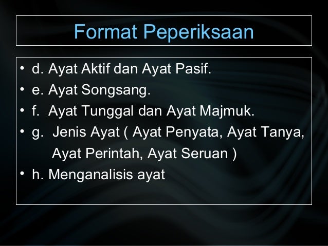 Sintaksis (menukarkan ayat)