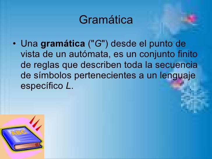 Sintaxis Y Gramatica