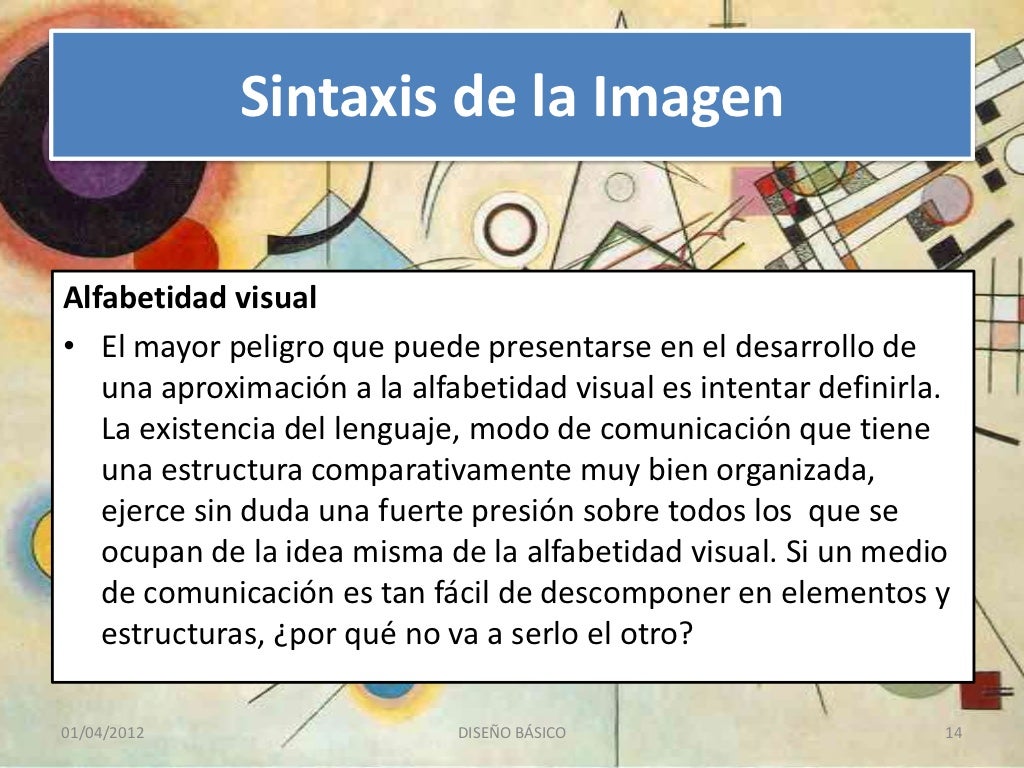 Sintaxis de la imagen