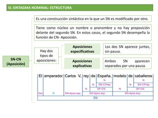 Aposiciones SINTAXIS DE LA ORACIÓN SIMPLE 2023-2024.pptx