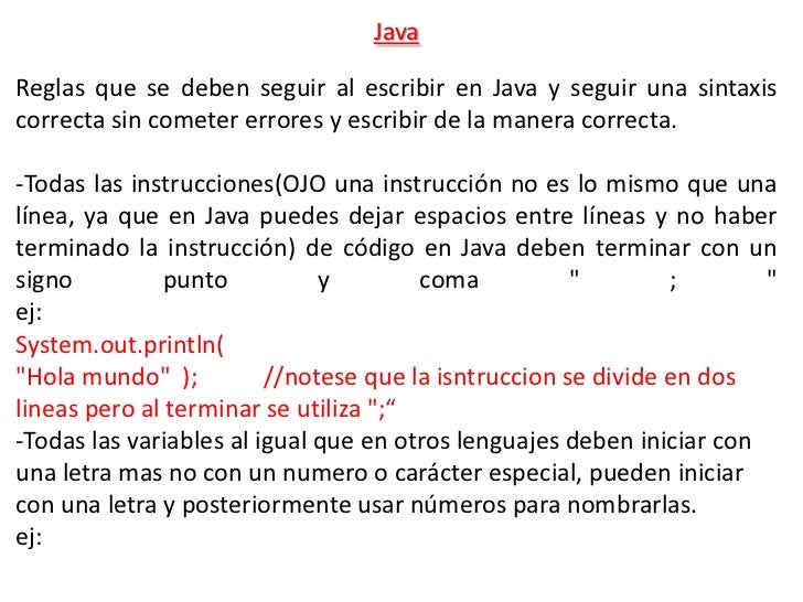 Sintaxis de lenguaje de programacion Sintaxis de lenguaje de programacion