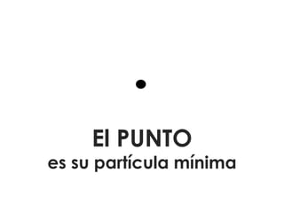 El PUNTO

es su partícula mínima

 