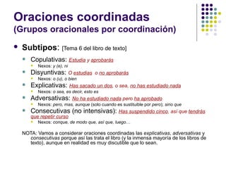 Sintaxis subord teoría | PPT