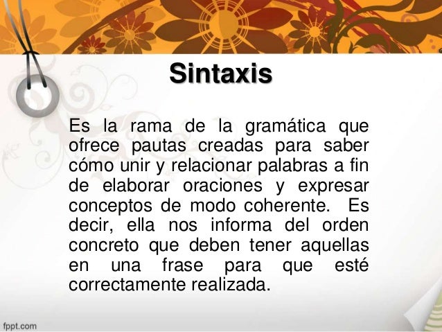 Sintaxis y semántica