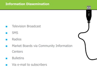 Improving livestock market information flow and early warning systems for pastoral communities using ICT