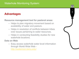Improving livestock market information flow and early warning systems for pastoral communities using ICT