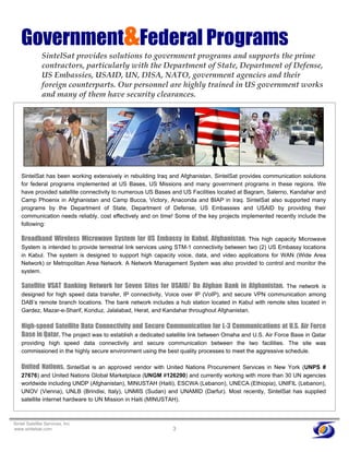 Sintel Satellite Services Brochure | PDF