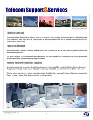 Sintel Satellite Services Brochure | PDF