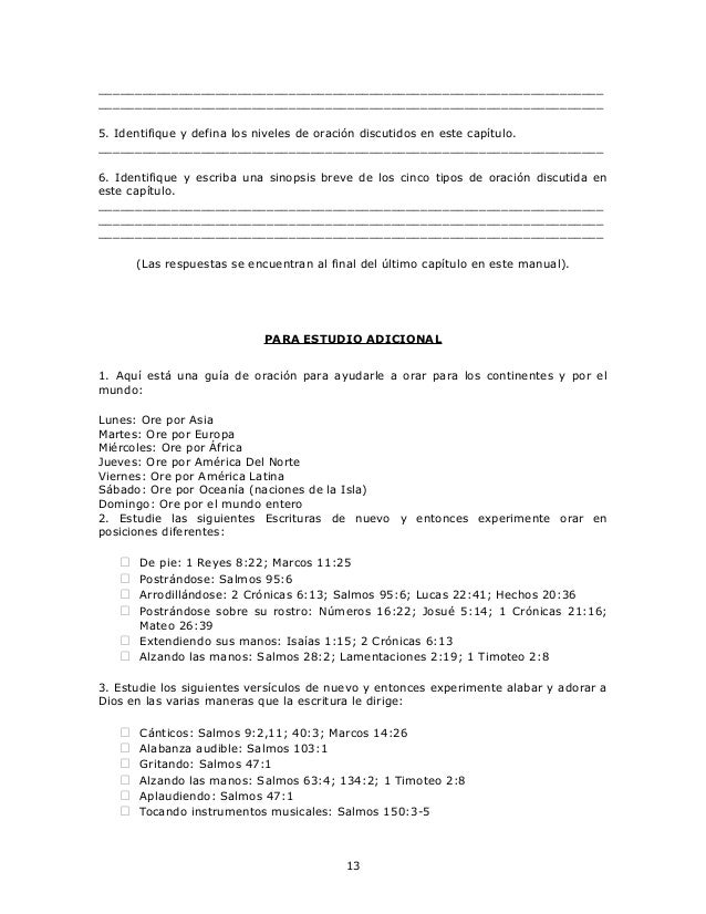 Manual De Asamblea De Oracion