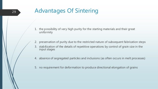 Sintering