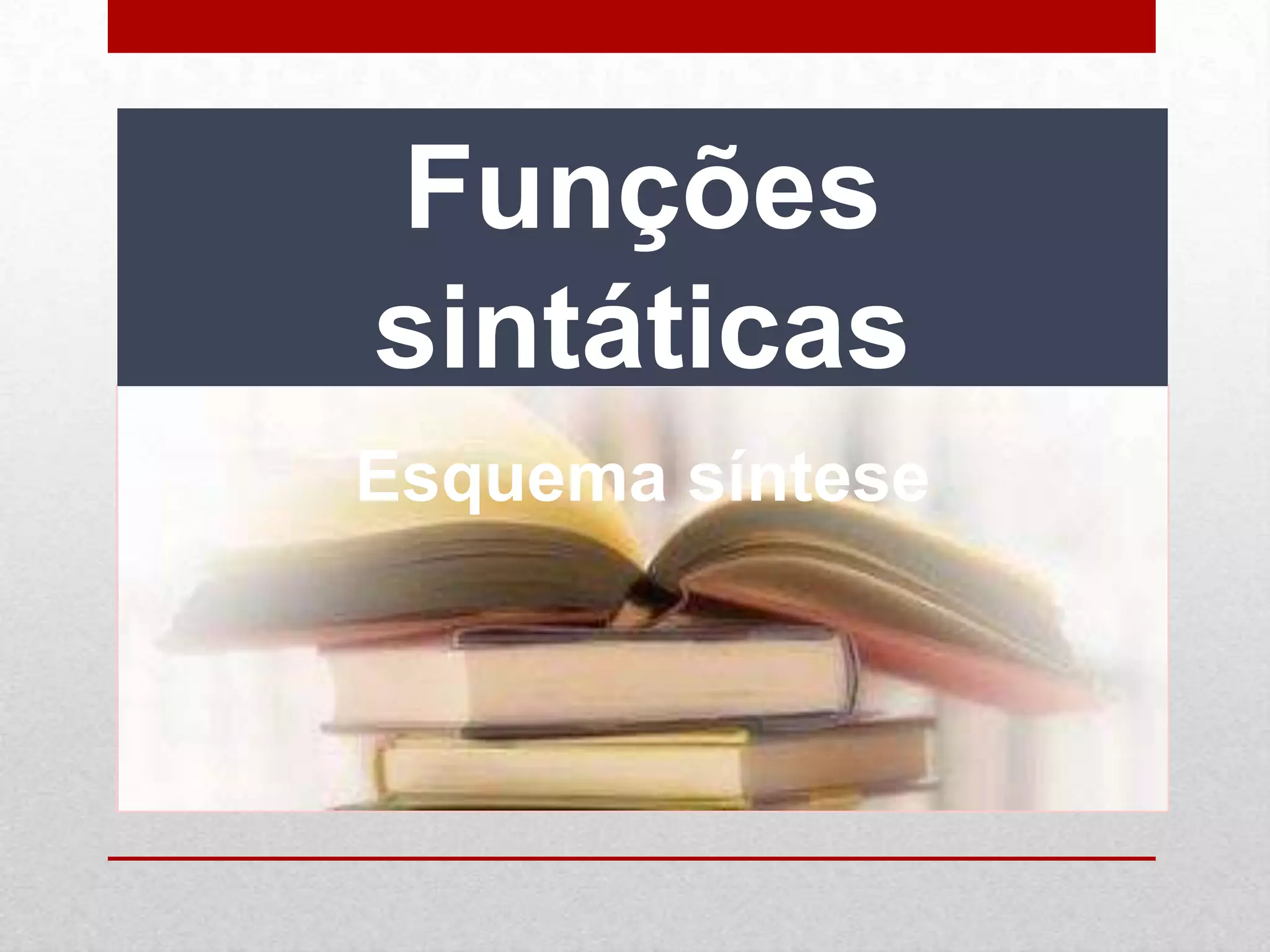 Sintese funcoes sintaticas | PPTX
