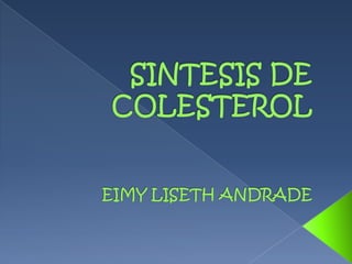 SINTESIS DE COLESTEROLEIMY LISETH ANDRADE 