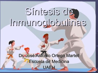 Síntesis de Inmunoglobulinas   Dr. José Antonio Ortega Martell Escuela de Medicina UAEH 