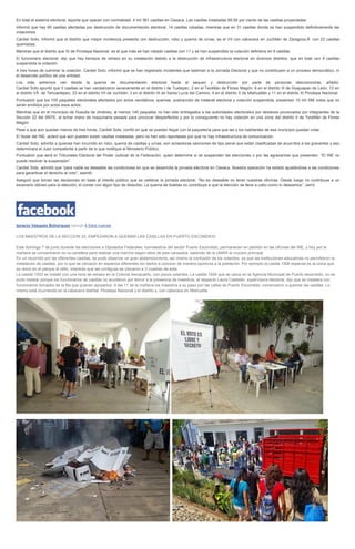 En total el sistema electoral, reporta que operan con normalidad, 4 mil 361 casillas en Oaxaca. Las casillas instaladas 89.59 por ciento de las casillas proyectadas.
Informó que hay 60 casillas afectadas por destrucción de documentación electoral, 14 casillas robadas, mientras que en 31 casillas donde se han suspendido definitivamente las
votaciones.
Cardiel Soto, informó que el distrito que mayor incidencia presenta con destrucción, robo y quema de urnas, es el VII con cabecera en Juchitán de Zaragoza,Â con 23 casillas
quemadas.
Mientras que el distrito que XI de Pinotepa Nacional, es el que más se han robado casillas con 11 y se han suspendido la votación definitiva en 9 casillas.
El funcionario electoral, dijo que hay tiempos de retraso en su instalación debido a la destrucción de infraestructura electoral en diversos distritos, que en total van 9 casillas
suspendida la votación.
A tres horas de culminar la votación. Cardiel Soto, informó que se han registrado incidentes que lastiman a la Jornada Electoral y que no contribuyen a un proceso democrático, ni
el desarrollo político de una entidad.
Los más extremos van desde la quema de documentación electoral hasta el saqueo y destrucción por parte de personas desconocidas, añadió.
Cardiel Soto apuntó que 5 casillas se han vandalizaron severamente en el distrito I de Tuxtepec, 2 en el Teotitlán de Flores Magón; 6 en el distrito III de Huajuapan de León; 12 en
el distrito VÂ de Tehuantepec, 23 en el distrito VII de Juchitán; 3 en el distrito IX de Santa Lucía del Camino, 4 en el distrito X de Miahuatlán y 11 en el distrito XI Pinotepa Nacional.
Puntualizó que los 105 paquetes electorales afectados por actos vandálicos, quemas, sustracción de material electoral y votación suspendida, presentan 10 mil 588 votos que no
serán emitidos por actos esos actos.
Mientras que en el municipio de Huautla de Jiménez, al menos 140 paquetes no han sido entregados a las autoridades electorales por deslaves provocados por integrantes de la
Sección 22 del SNTE, al echar mano de maquinaria pesada para provocar desperfectos y por lo consiguiente no hay votación en una zona del distrito II de Teotitlán de Flores
Magón.
Pese a que aún quedan menos de tres horas, Cardiel Soto, confió en que se puedan llegar con la paquetería para que las y los habitantes de esa municipio puedan votar.
El titular del INE, aclaró que aún pueden existir casillas instaladas, pero no han sido reportadas por que no hay infraestructura de comunicación.
Cardiel Soto, advirtió a quienes han incurrido en robo, quema de casillas y urnas, son acreedoras sanciones de tipo penal que están clasificadas de acuerdos a las gravantes y eso
determinara el Juez competente a partir de lo que notifique el Ministerio Público.
Puntualizó que será el Tribunales Electoral del Poder Judicial de la Federación, quien determine si se suspenden las elecciones o por las agravantes que presenten. “El INE no
puede resolver la suspensión”.
Cardiel Soto, admitió que “para nadie es deseable las condiciones en que se desarrolla la jornada electoral en Oaxaca. Nuestra operación ha estado ajustándose a las condiciones
para garantizar el derecho al voto”, asentó.
Aseguró que toman las decisiones en base al interés público que es celebrar la jornada electoral. “No es deseable no tener nuestras oficinas. Desde luego no contribuye a un
escenario idóneo para la elección, el contar con algún tipo de disturbio. La quema de boletas no contribuye a que la elección se lleve a cabo como lo deseamos”, cerró.
Ignacio Vasquez Bohorquez agregó 4 fotos nuevas.
LOS MAESTROS DE LA SECCION 22, EMPEZARON A QUEMAR LAS CASILLAS EN PUERTO ESCONDIDO.
Este domingo 7 de junio durante las elecciones a Diputados Federales, losmaestros del sector Puerto Escondido, permanecen en plantón en las oficinas del INE, y hoy por la
mañana se concentraron en la carretera para realizar una marcha según ellos de pies cansados, saliendo de la UMAR al crucero principal.
En un recorrido por las diferentes casillas, se pudo observar un gran abstencionismo, así mismo la confusión de los votantes, ya que las instituciones educativas no permitieron la
instalación de casillas, por lo que se ubicaron en espacios diferentes sin darlos a conocer de manera oportuna a la población. Por ejemplo la casilla 1506 especial es la única que
se ubicó en el parque el idilio, mientras que las contiguas se ubicaron a 3 cuadras de esta.
La casilla 1503 se instaló con una hora de retraso en la Colonia Aeropuerto, con pocos votantes, La casilla 1504 que se ubica en la Agencia Municipal de Puerto escondido, no se
pudo instalar porque los funcionarios de casillas no acudieron por temor a la presencia de maestros, al respecto Laura Castelán, supervisora electoral, dijo que se instalara con
funcionarios tomados de la fila que quieran apoyarlos. A las 11 de la mañana los maestros a su paso por las calles de Puerto Escondido, comenzaron a quemar las casillas. Lo
mismo está ocurriendo en la cabecera distrital, Pinotepa Nacional y el distrito x, con cabecera en Miahuatla.
 