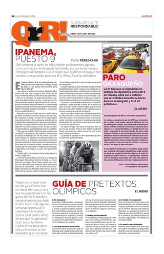 Sintesis informativa 08 de agosto 2016