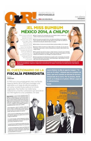 Sintesis informativa 15 de octubre 2014