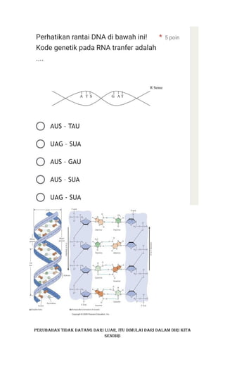 SINTESIS PROTEIN KIMIA KELAS 12 IPA BIOLOGI | DOCX