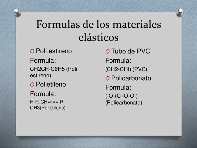 Como se sintetiza un material elastico