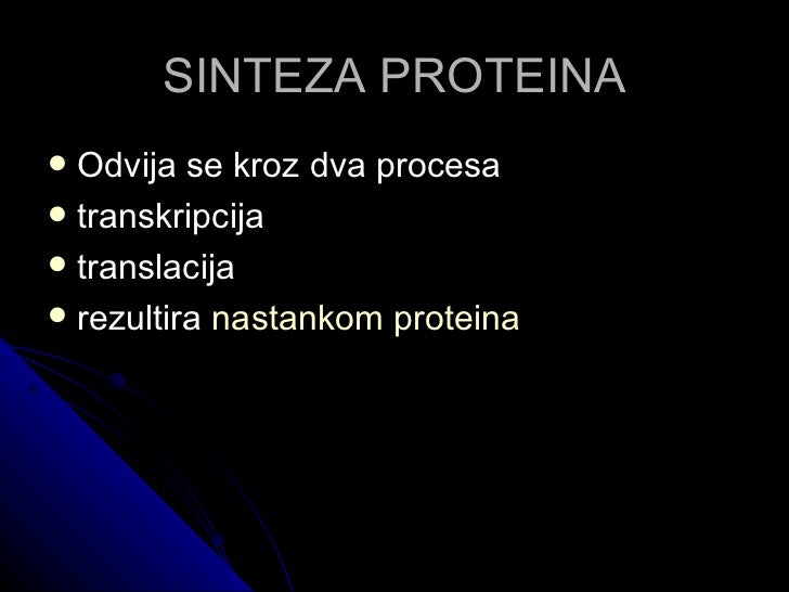 Sinteza proteina