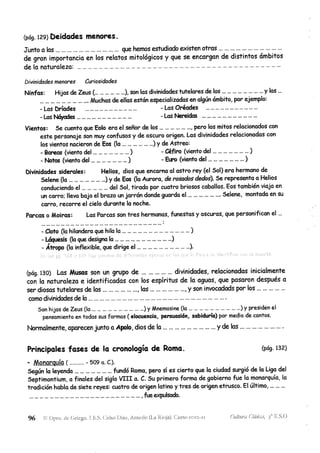 Cultura Clásica, 3º