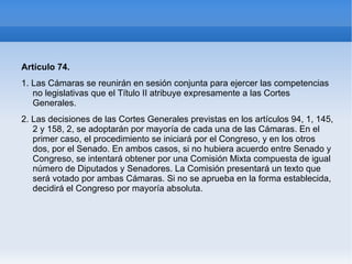 1. El Congreso se compone de un mínimo de 300 y un máximo de 400 Diputados, elegidos por sufragio universal, libre, igual, directo y secreto. 
