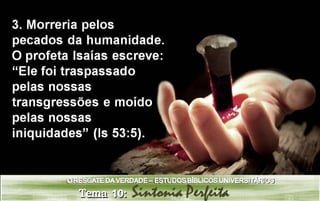 Estudo bíblico universitário - Tema 10