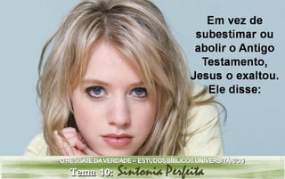 Estudo bíblico universitário - Tema 10