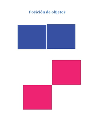 Posición de objetos
 