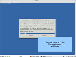 Digitamos nuestro dominio En nuestro caso: Misitio.com 