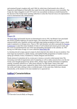 What Country Invented Rally Origen del Rally | ODT