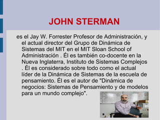 JOHN STERMAN ,[object Object]