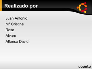 Realizado por Juan Antonio