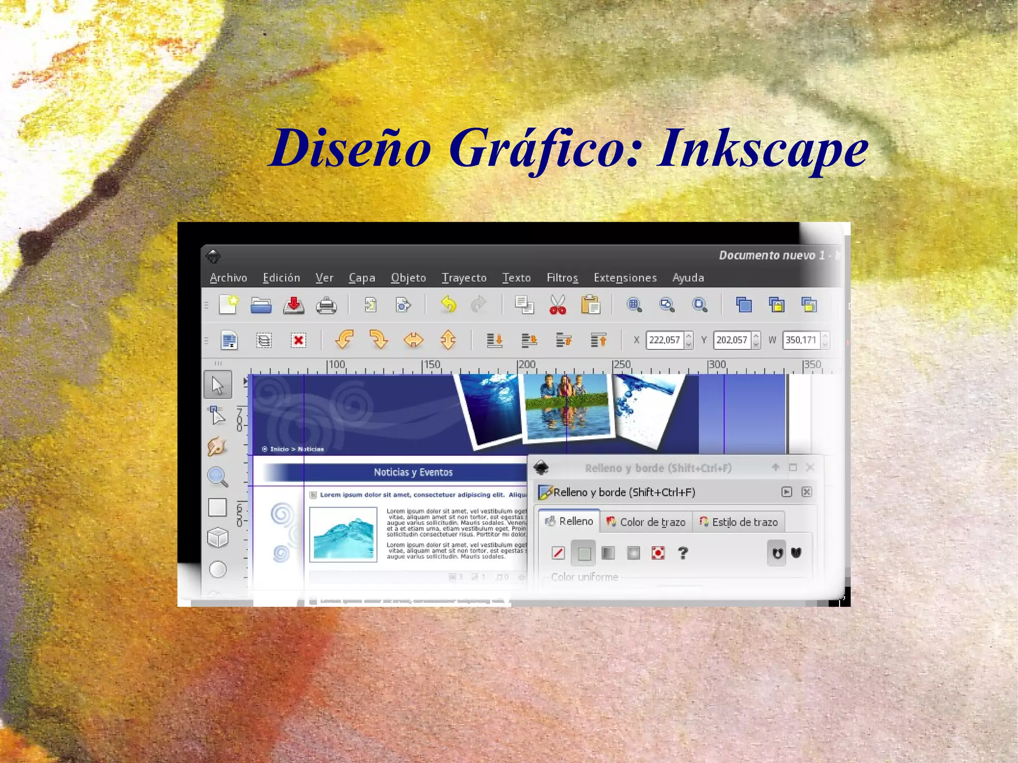 Diseño Gráfico: Inkscape
 