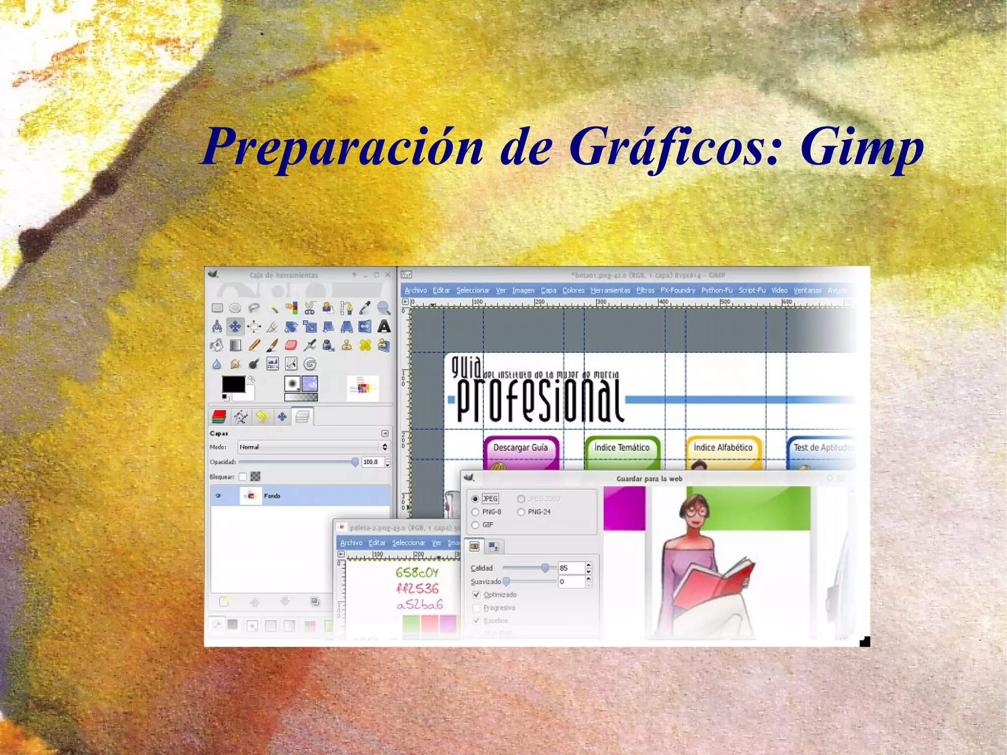 Preparación de Gráficos: Gimp
 