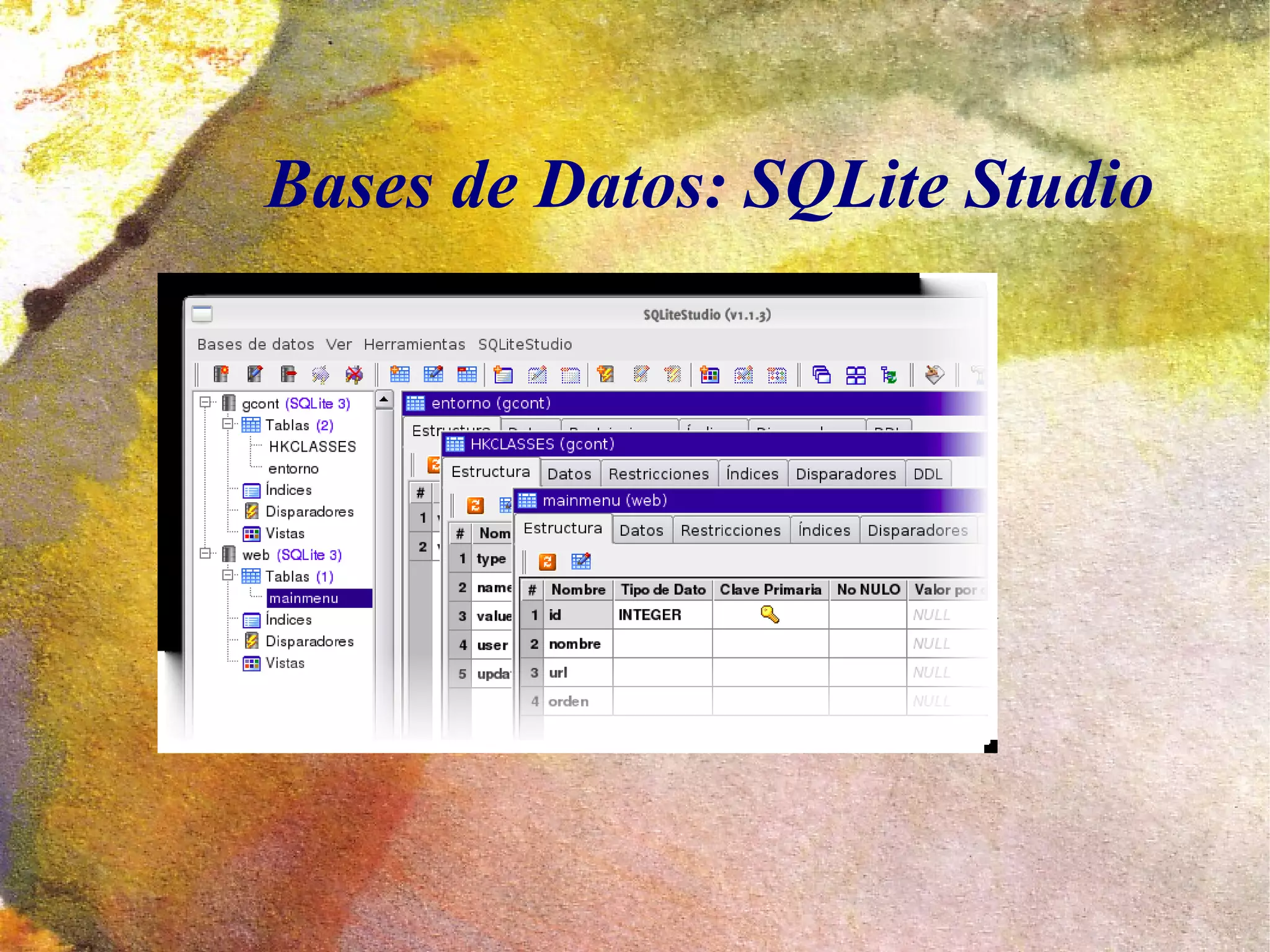 Bases de Datos: SQLite Studio
 