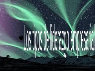 ●
Lostiposdeliderazgoempresarial
 