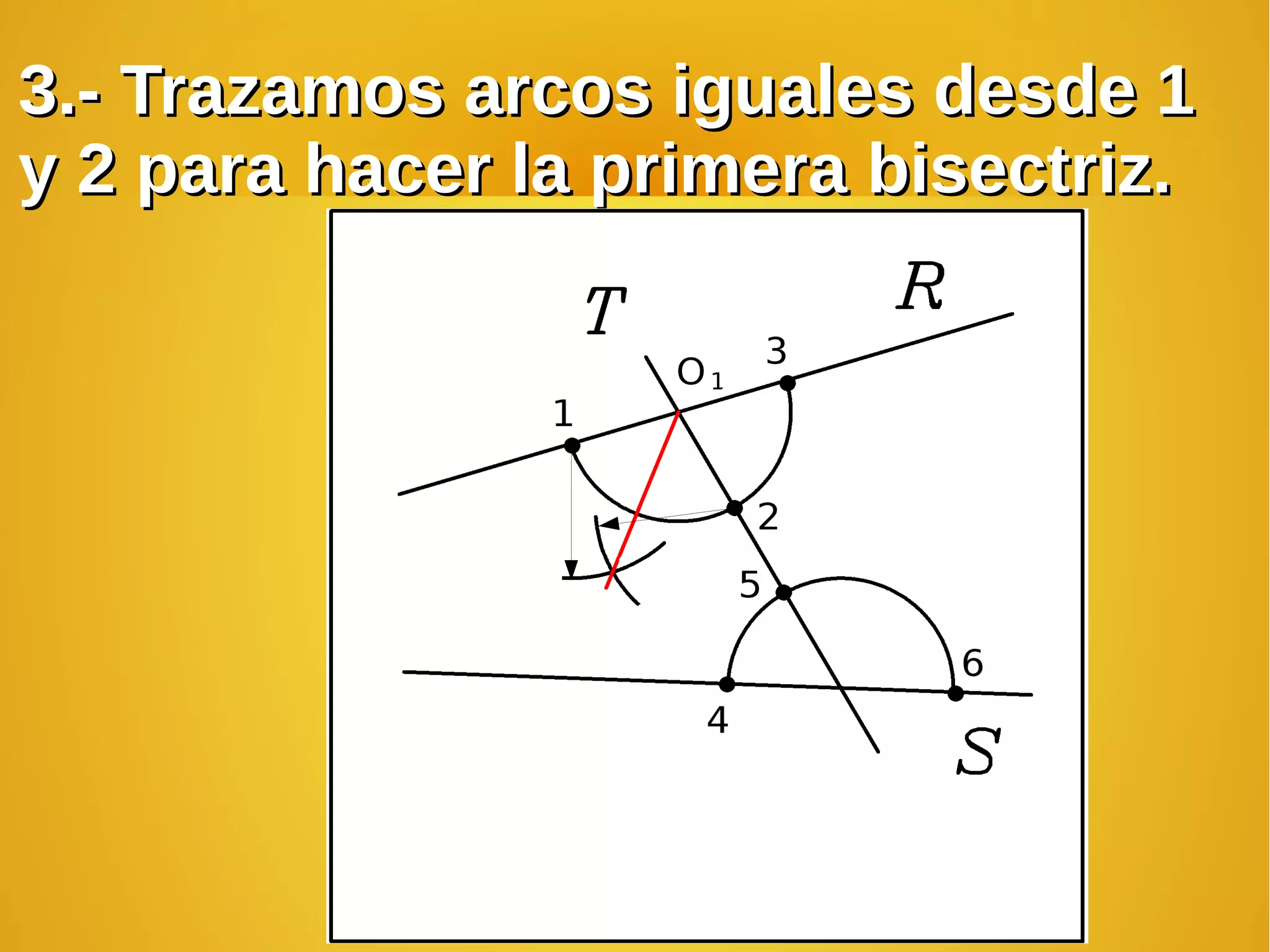 Bisectriz de dos rectas convergentes | ODP