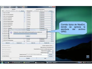 Importar mapas de MaxEnt a un programa SIG | PPT