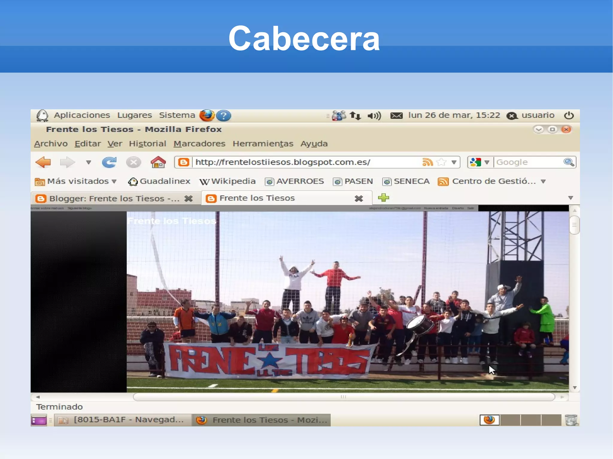Cabecera
 