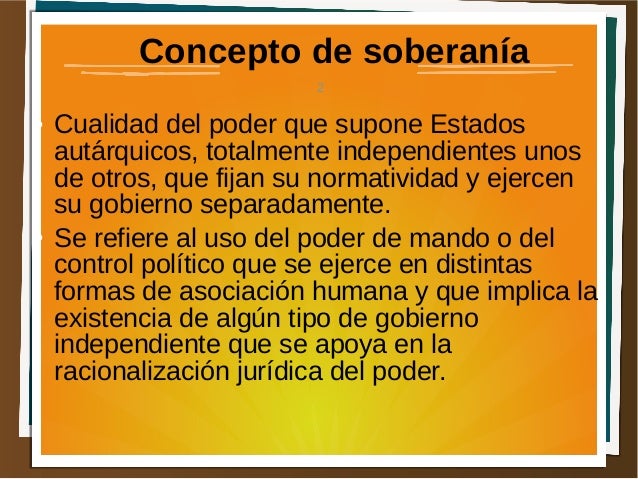 La Soberanía