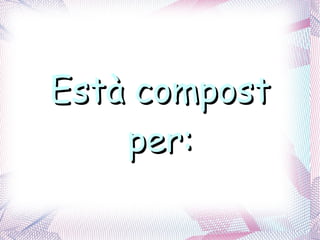 Està compost per: 