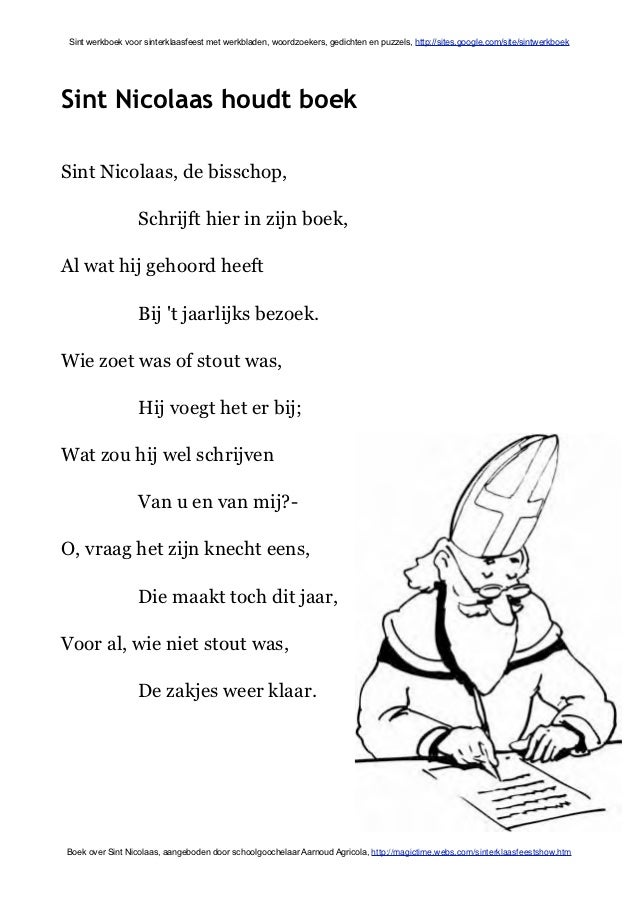 Boek Van Sinterklaas Kleurplaat