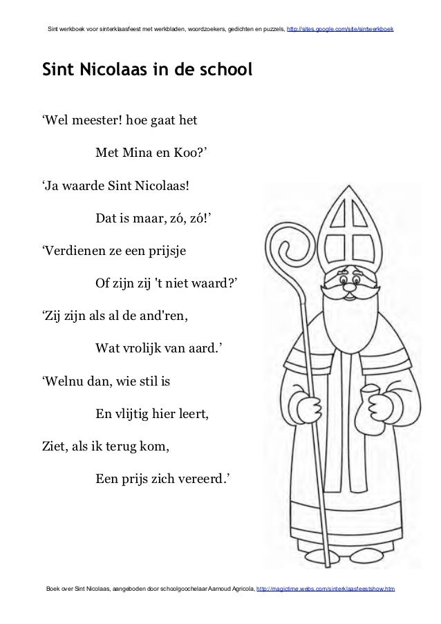 Sint Werkboek Met Sinterklaas Werkbladen En Activiteiten