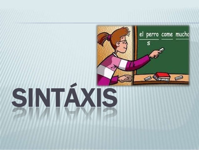 Resultado de imagen de sintÃ¡xis