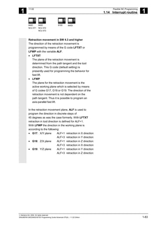 SINUMERIK 840D/840Di/810D Advanced Programming Guide | PDF