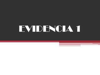 EVIDENCIA 1
 