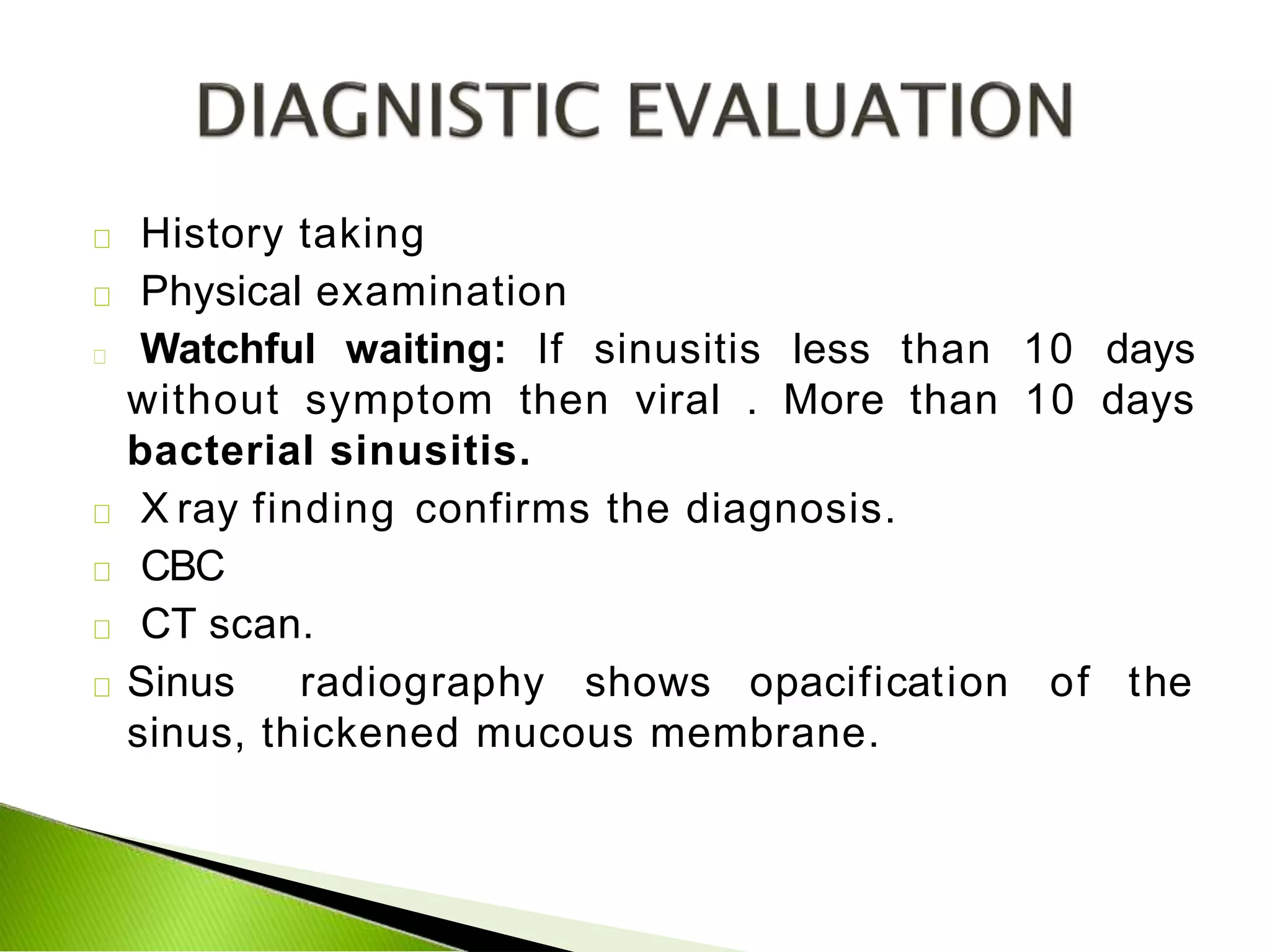 Sinusitis 1 Pptx Ear Nose And Throat Conditions Diseases And