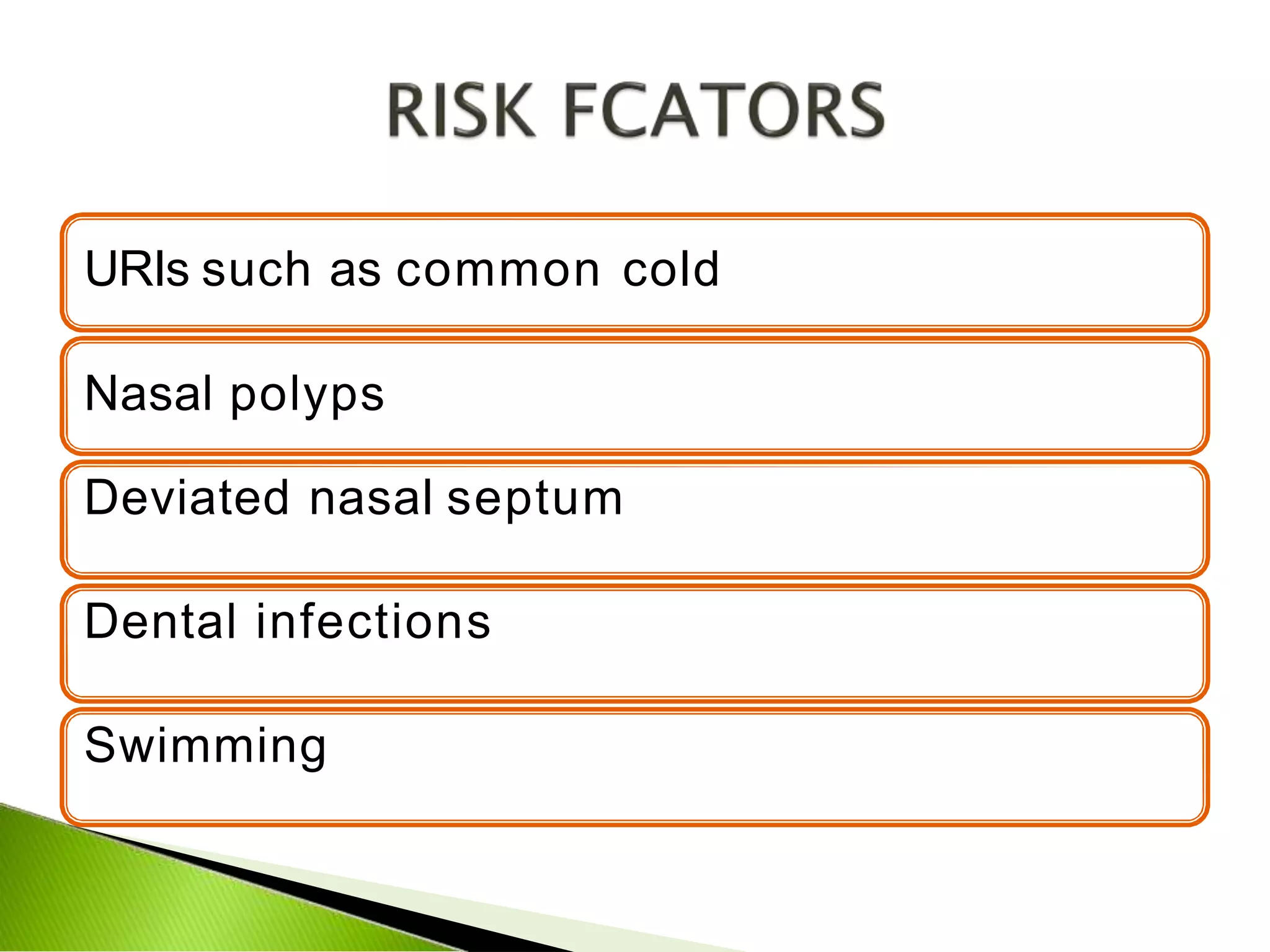 Sinusitis 1 Pptx Ear Nose And Throat Conditions Diseases And