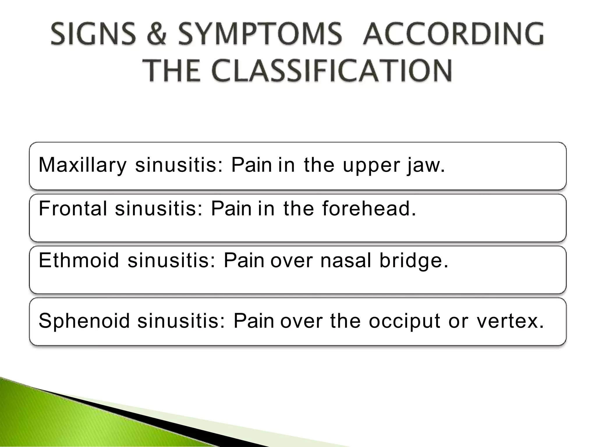 Sinusitis 1 Pptx Ear Nose And Throat Conditions Diseases And